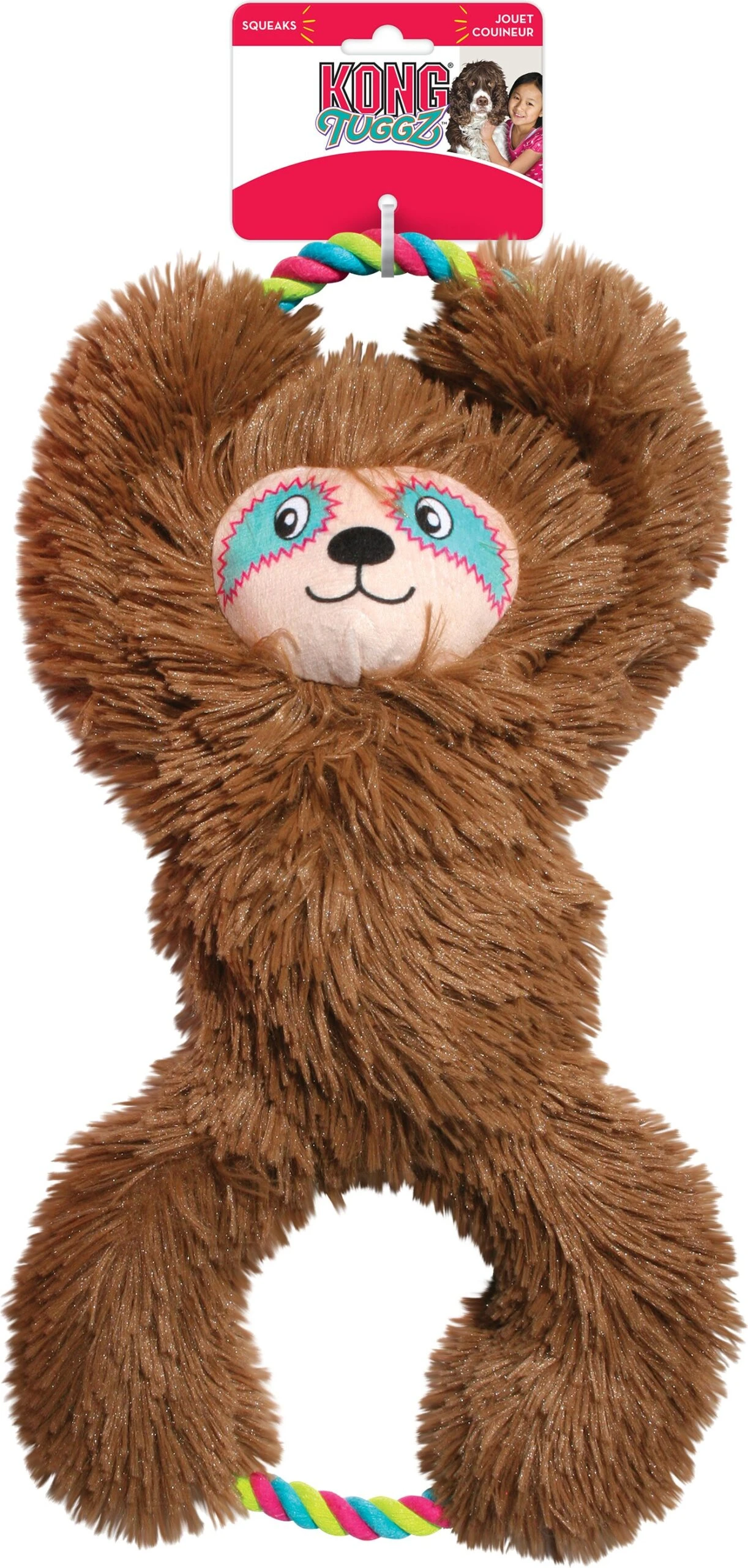 Kong Hondenspeelgoed Tuggz Sloth X-large Bruin 24 X 9 X 53 Cm - Afbeelding 2