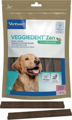 Virbac Veggiedent Zen Kauwstrips >30kg L 490G