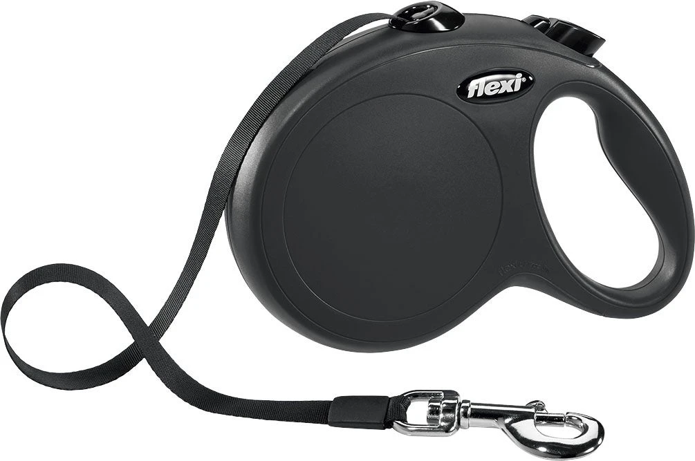 Flexi Rollijn Classic Tape L Zwart 5 M