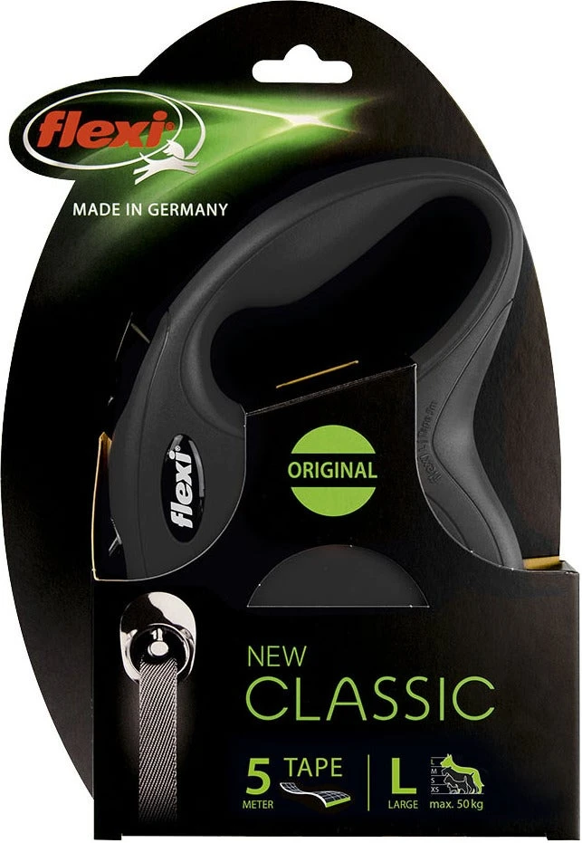 Flexi Rollijn Classic Tape L Zwart 5 M - Afbeelding 2