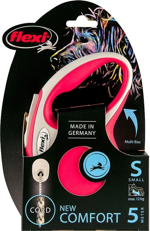 Flexi Rollijn New Comfort Koord S Rood 5 M - Afbeelding 2