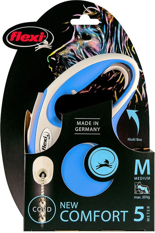 Flexi Rollijn New Comfort Koord M Blauw 5 M - Afbeelding 2