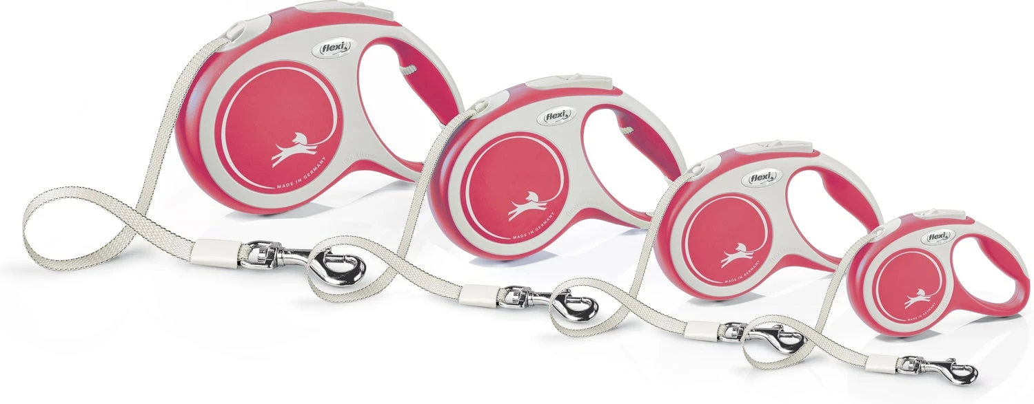 Flexi Hondenriem Rollijn New Comfort Tape XS Rood 3 M - Afbeelding 3
