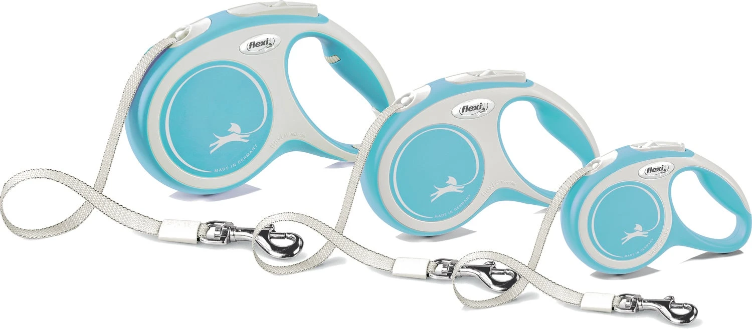 Flexi Hondenriem Rollijn New Comfort Tape S Lichtblauw 5 M - Afbeelding 3
