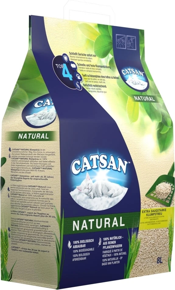 Catsan Kattenbakvulling Natural 8 L - Afbeelding 2