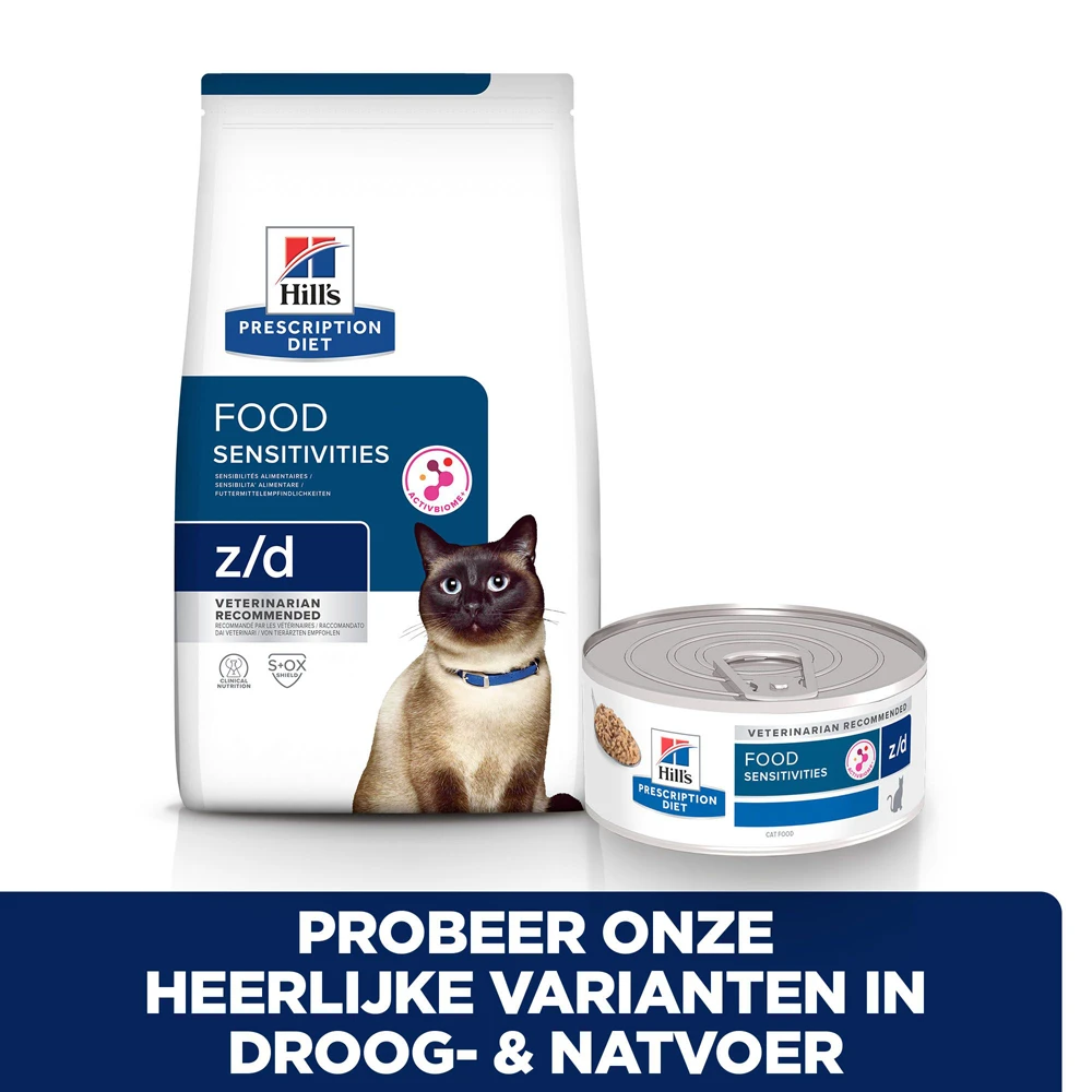 Hill's Hill’s Prescription Diet Z/D Ultra – Kattenvoer – 24x156g - Afbeelding 6