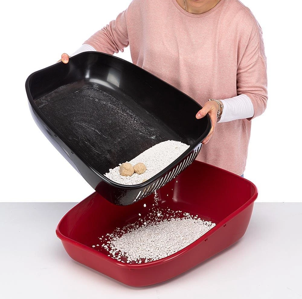 Ferplast Kattenbak Magix Rood 45,5 X 55,5 X 41 Cm - Afbeelding 4