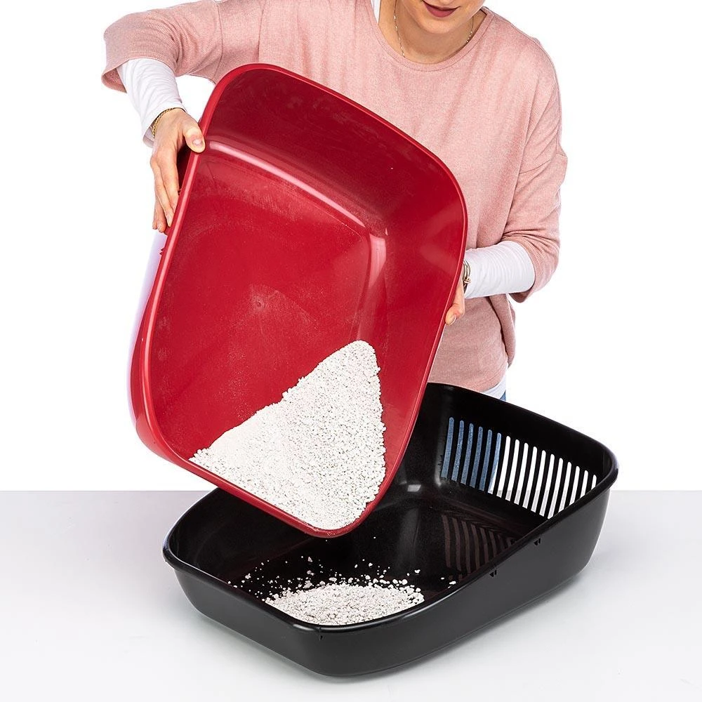 Ferplast Kattenbak Magix Rood 45,5 X 55,5 X 41 Cm - Afbeelding 6