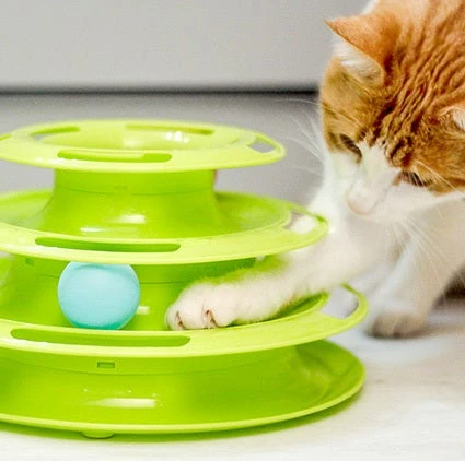 Ferplast Kattenspeelgoed Twister Groen D 24,5 H 13 Cm - Afbeelding 3