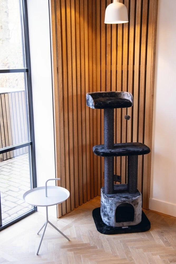 Beeztees Krabpaal Bondica Zwat 50 X 50 X 120 Cm - Afbeelding 2