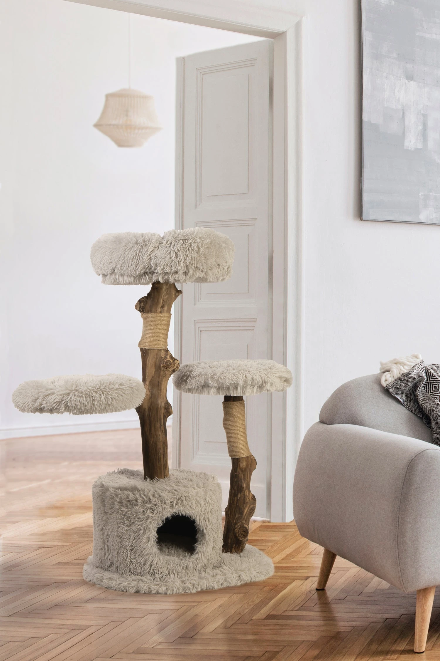 Designed By Lotte Krabmeubel Ziza Bruin 60 X 45 X 100 Cm - Afbeelding 2