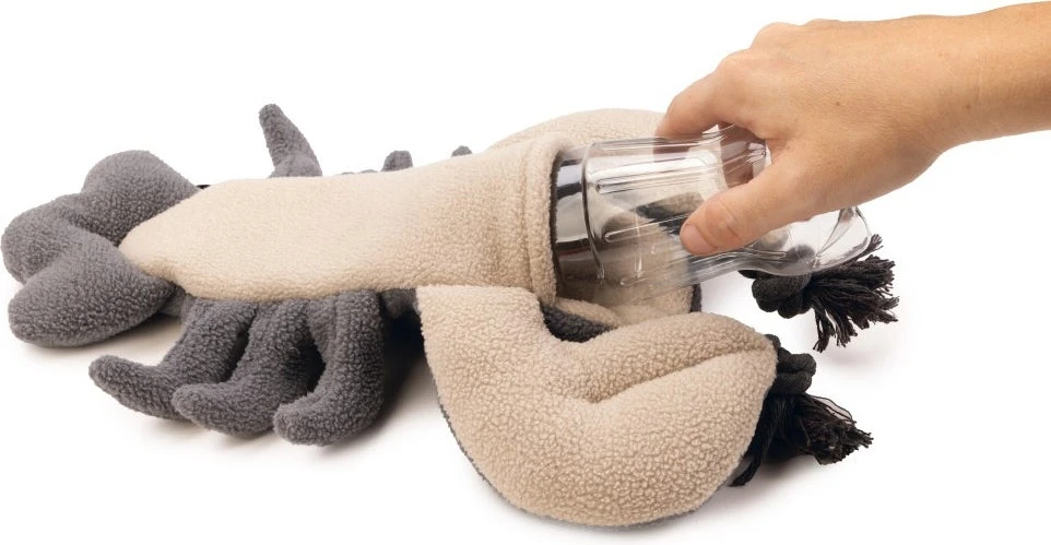 Beeztees Hondenspeelgoed Minus One Kreeft Grijs/beige 41 X 25 X 17 Cm - Afbeelding 2