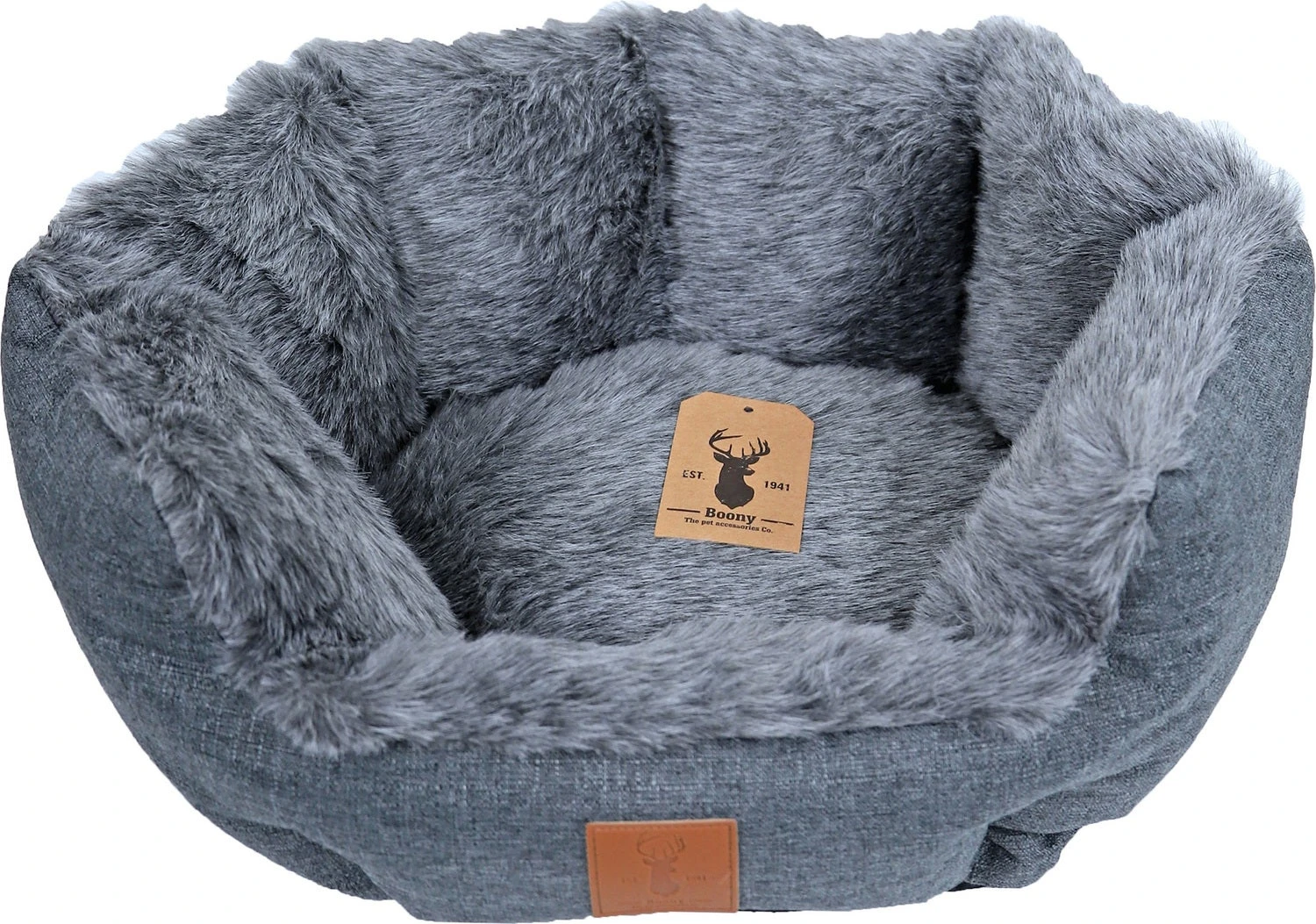 Boony Est 1941 Hondenmand Grijs 50 X 40 X 17 Cm - Afbeelding 2
