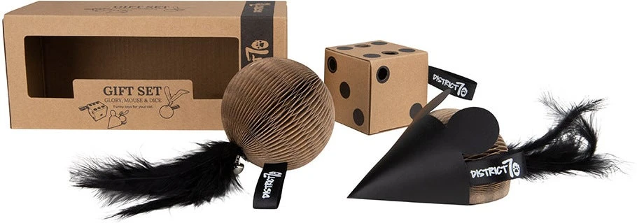 District 70 Kattenspeelgoed Gift Set Bruin 3 Stuks - Afbeelding 3