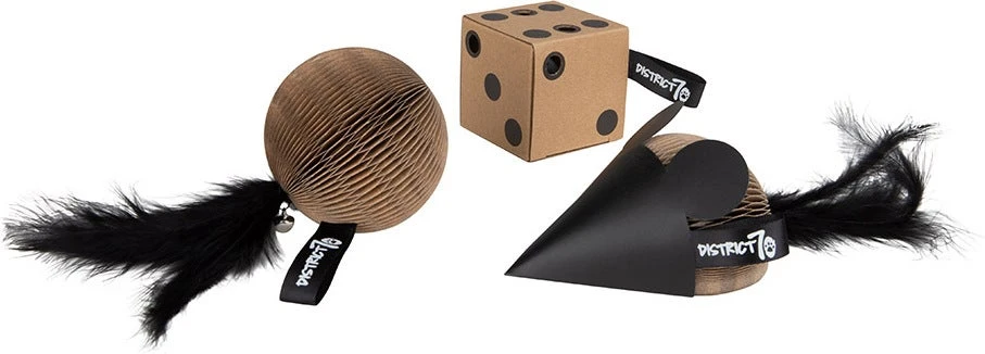 District 70 Kattenspeelgoed Gift Set Bruin 3 Stuks - Afbeelding 4