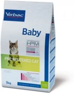 Virbac Veterinary Hpm Baby Pre Neutered - Kattenvoer - 1,5kg